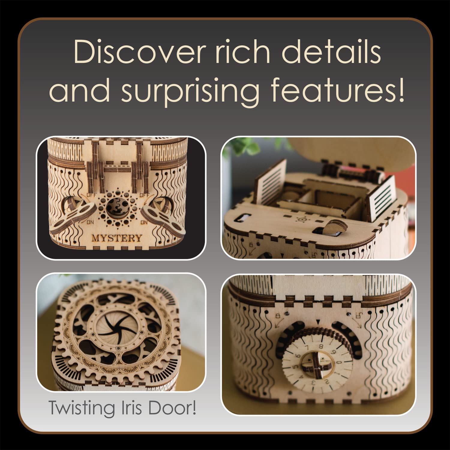 Amazon.com: MindWare Gearjits: Treasure Box – 158pc Wooden 3D